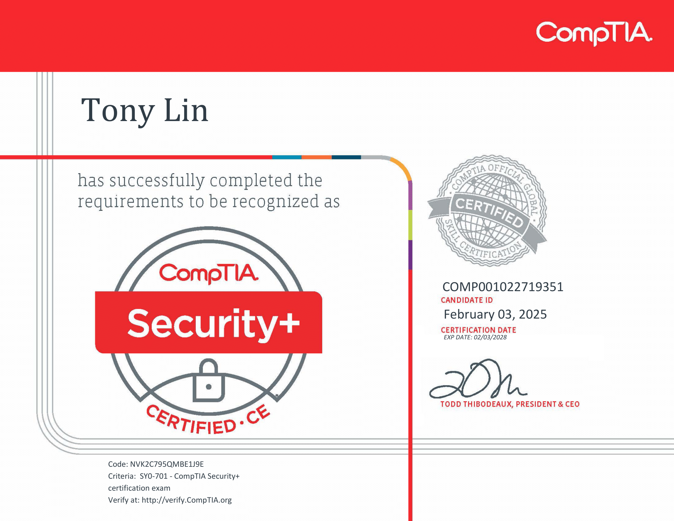 CompTIA Security+ Certification