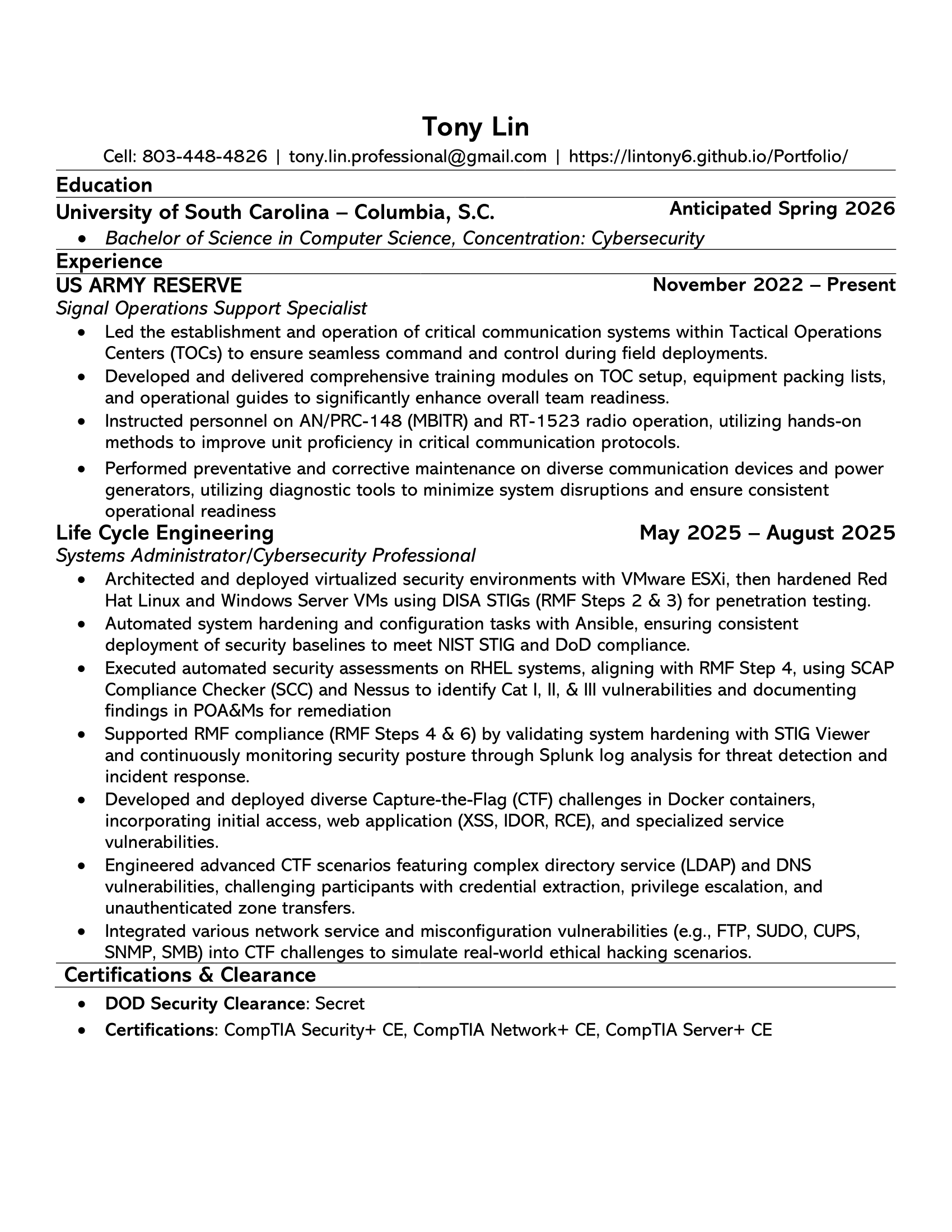 Resume Preview