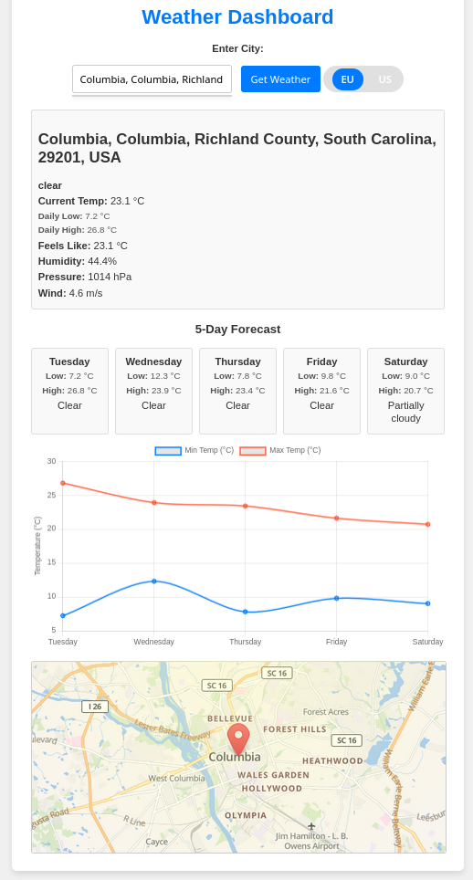 Weather App Screenshot